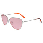 Calvin Klein Women's Sunglasses Cat Eye Pink/Silver