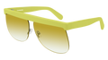 Courrèges Women's Sunglasses Oversized Flat Top Yellow
