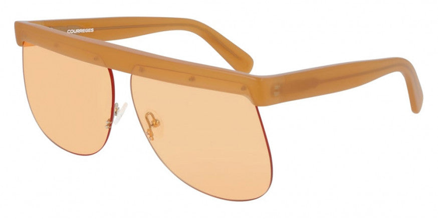 Courrèges Women's Sunglasses Oversized Flat Top Orange