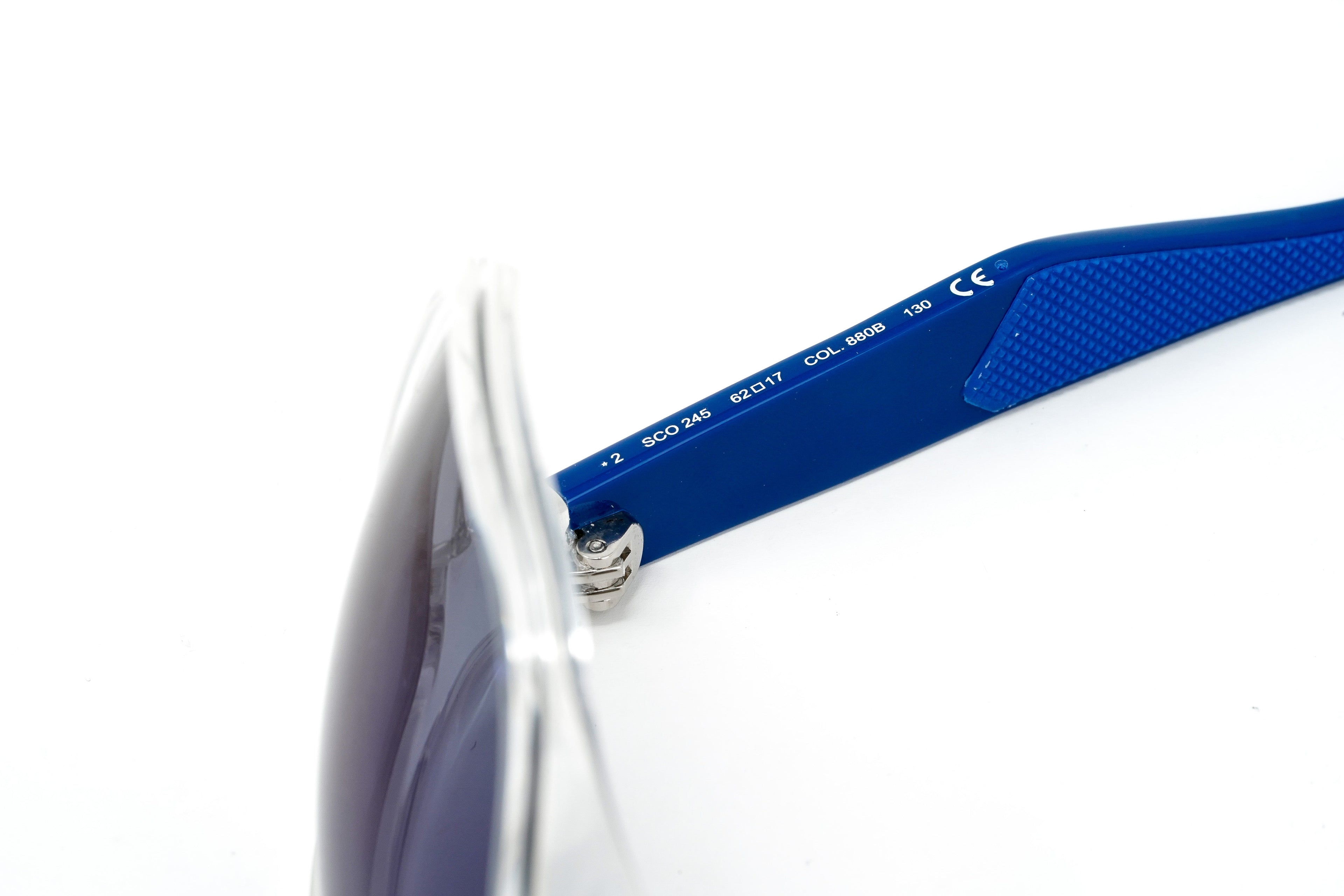 Converse Men's Sunglasses Rectangle Wrap-around Crystal and Navy