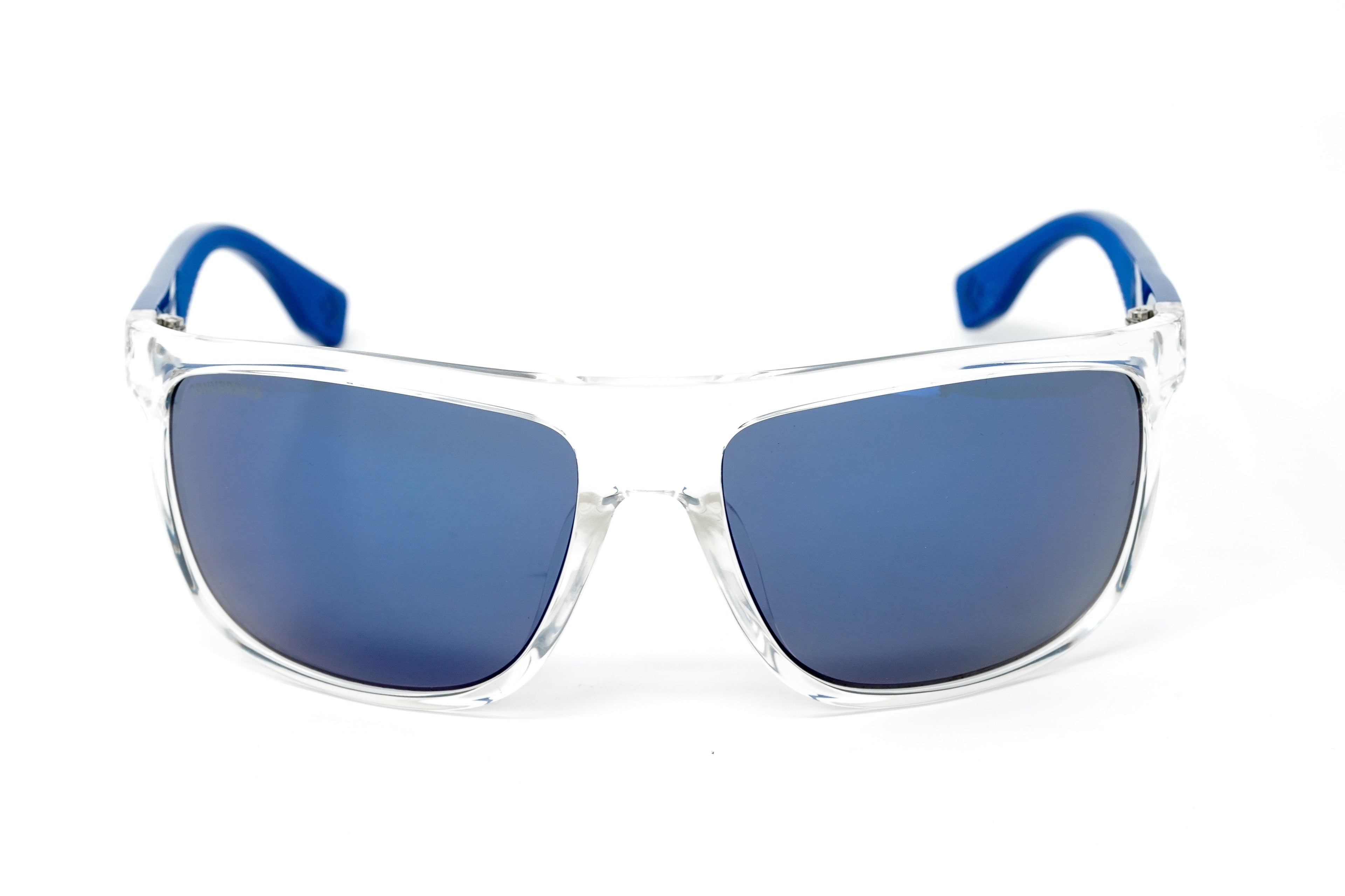 Converse Men's Sunglasses Rectangle Wrap-around Crystal and Navy