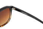 Converse Unisex Sunglasses Square Flat Top Black and Tortoise