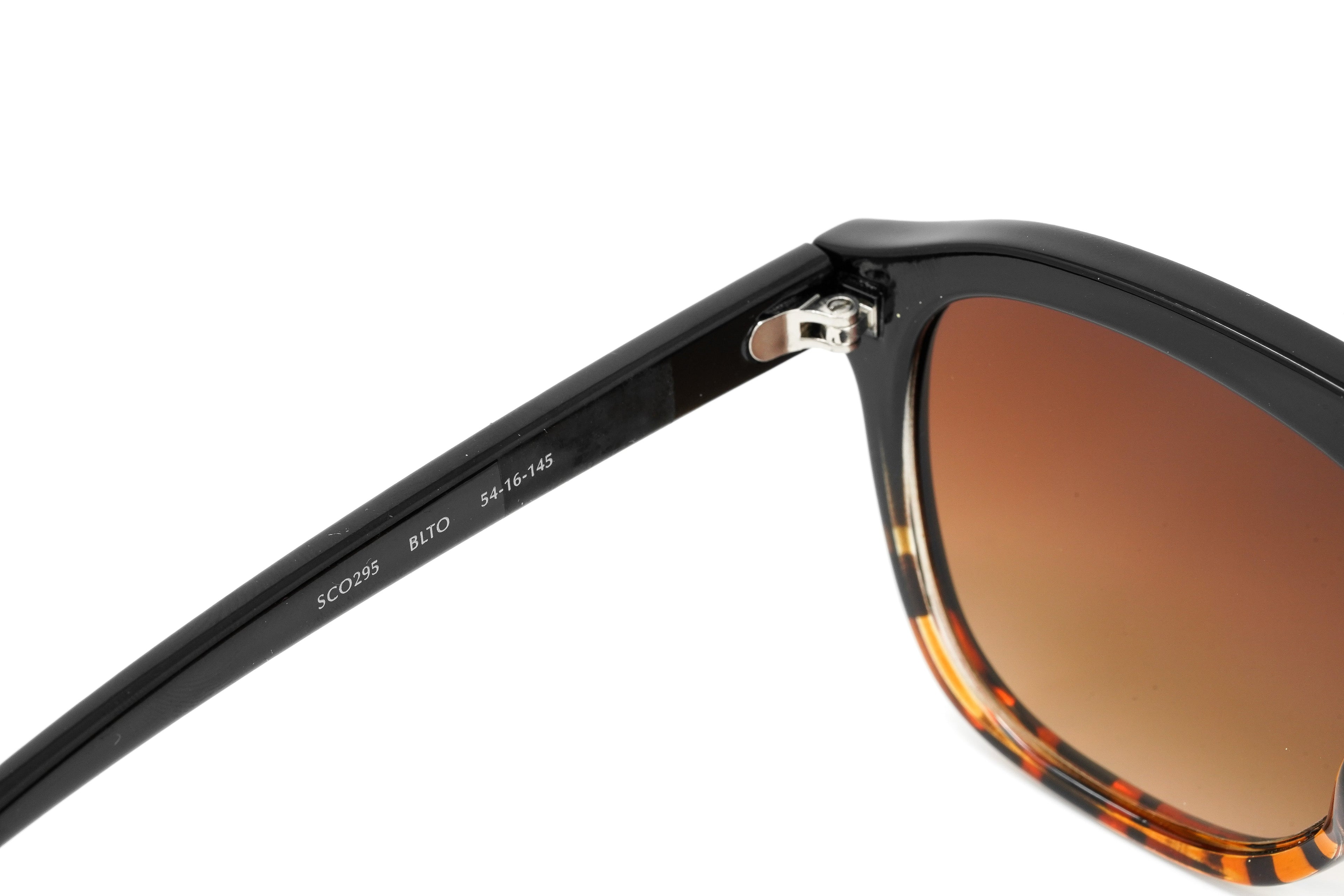 Converse Unisex Sunglasses Square Flat Top Black and Tortoise