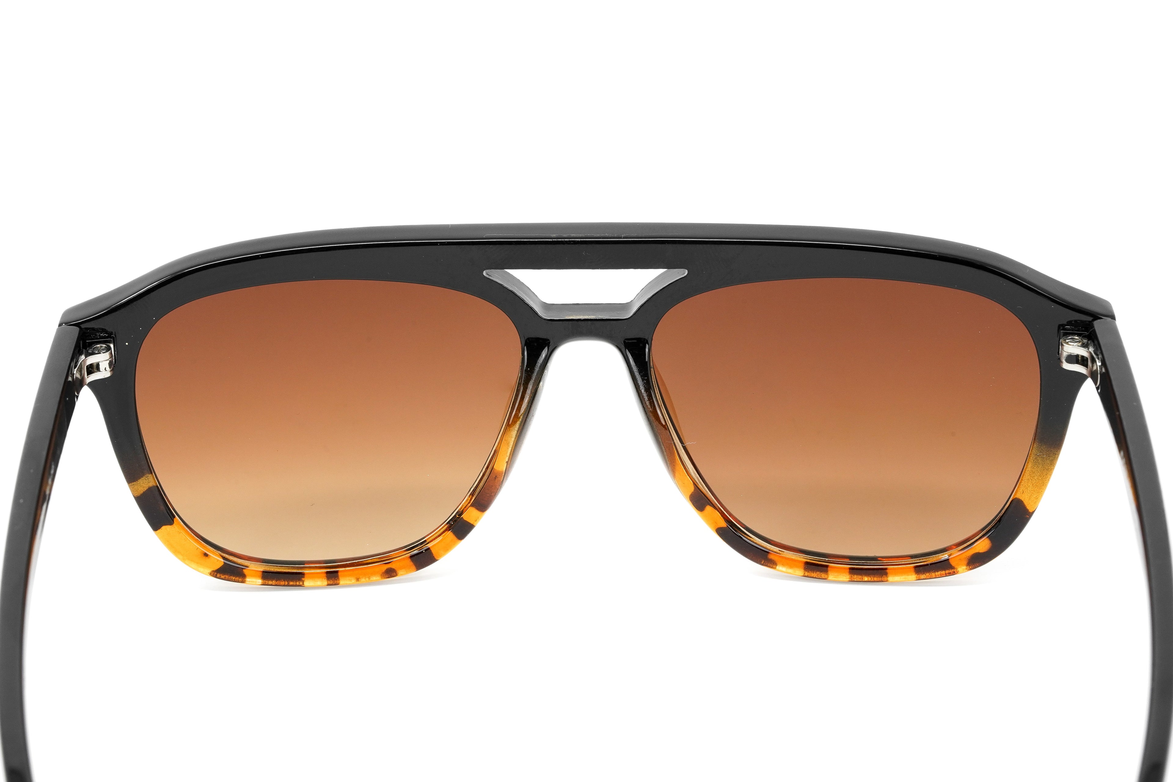 Converse Unisex Sunglasses Square Flat Top Black and Tortoise
