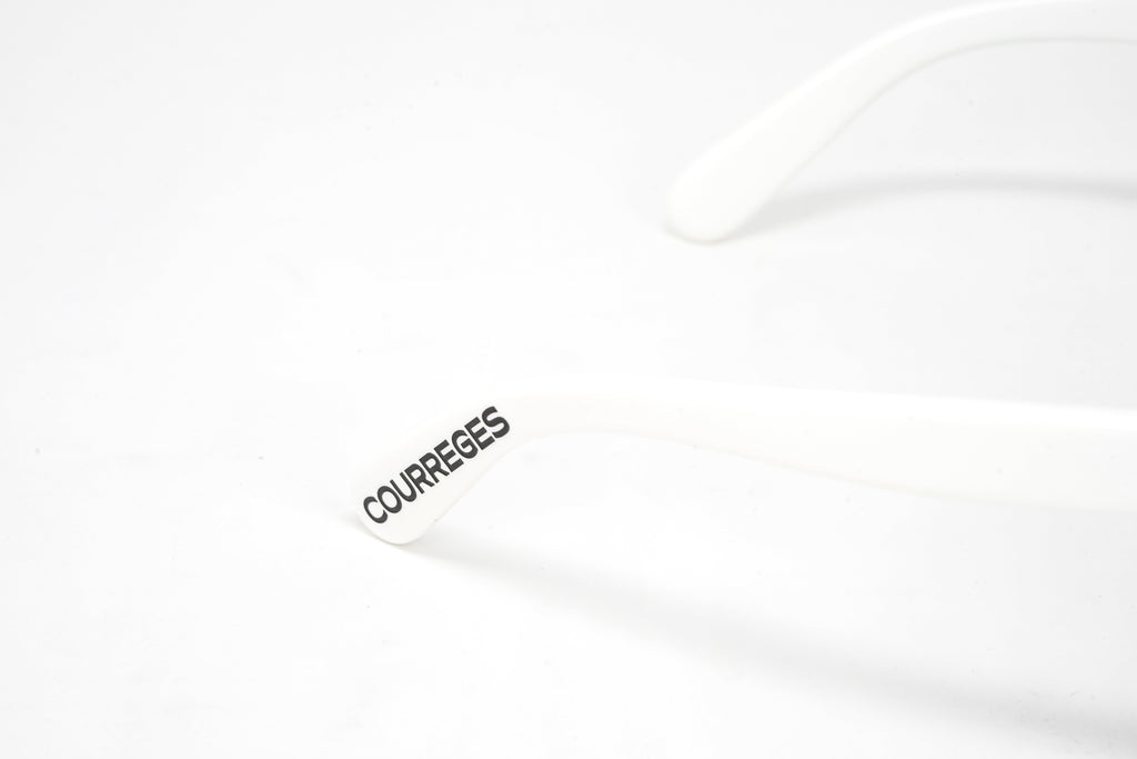 Courrèges Women's Sunglasses Oversized Flat Top White