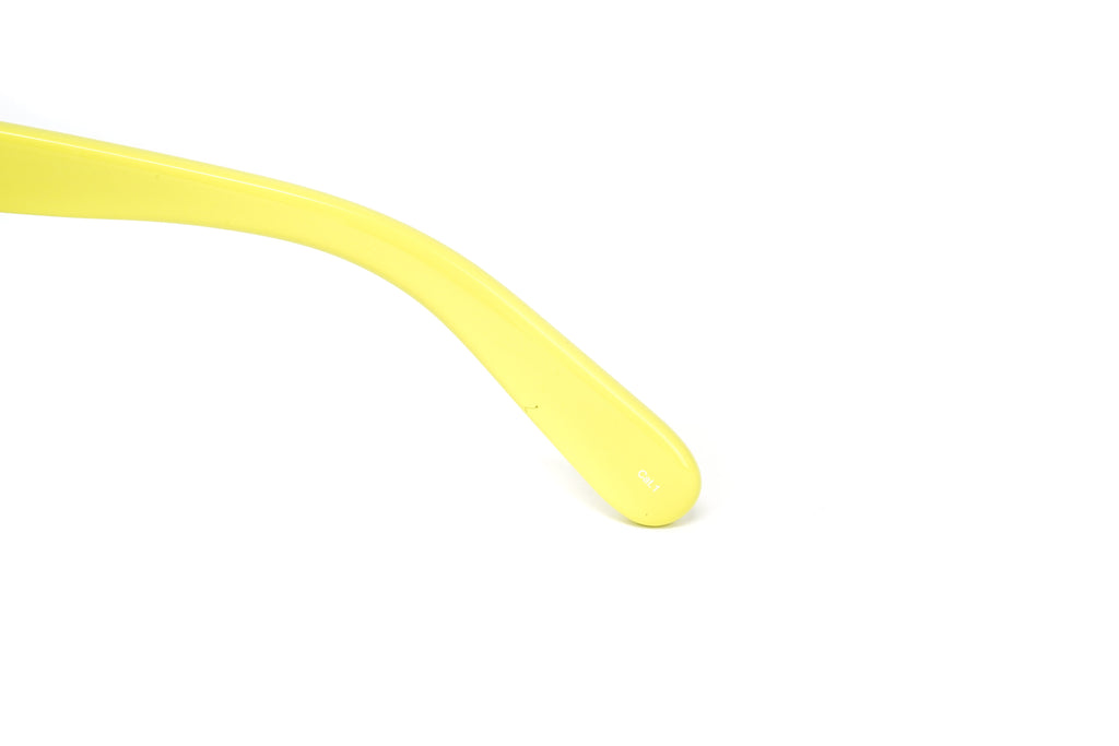 Courrèges Women's Sunglasses Oversized Flat Top Yellow
