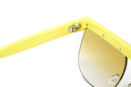 Courrèges Women's Sunglasses Oversized Flat Top Yellow