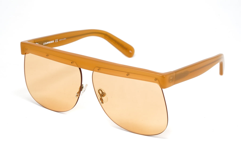 Courrèges Women's Sunglasses Oversized Flat Top Orange
