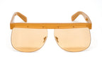 Courrèges Women's Sunglasses Oversized Flat Top Orange