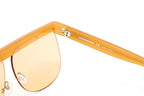 Courrèges Women's Sunglasses Oversized Flat Top Orange