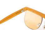 Courrèges Women's Sunglasses Oversized Flat Top Orange
