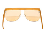 Courrèges Women's Sunglasses Oversized Flat Top Orange