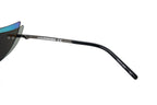 Courrèges Women's Sunglasses Cat Eye Wraparound Black and Flame