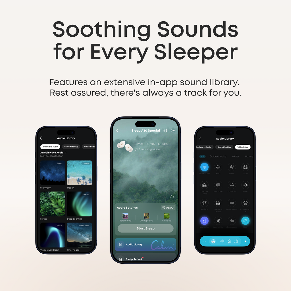 soundcore Sleep A30 Special / Sleep A30 The World's First Sleep Earbuds with a Triple Noise Reduction System