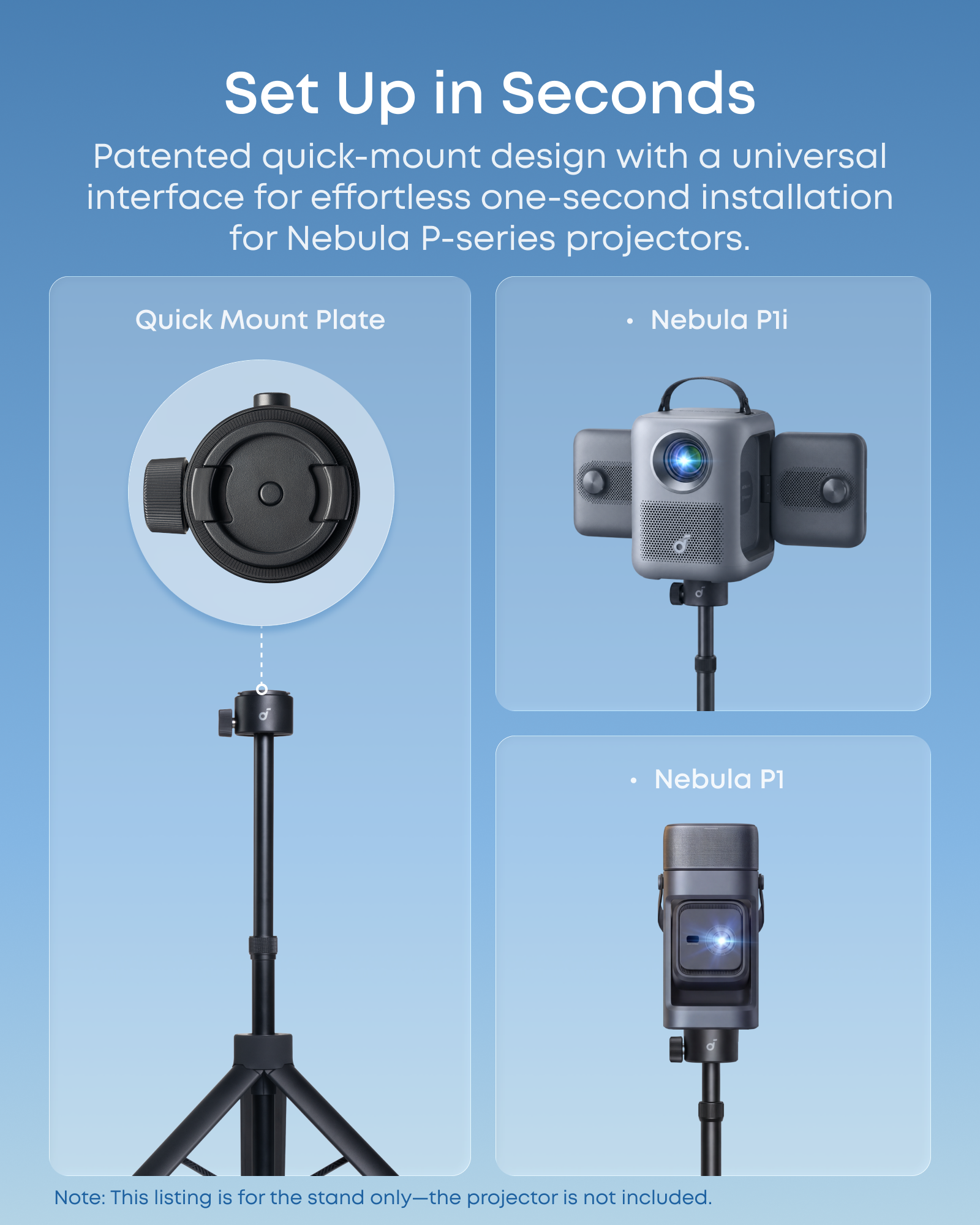 Nebula Projector Stand for P-Series & Universal Compatibility for More Projectors