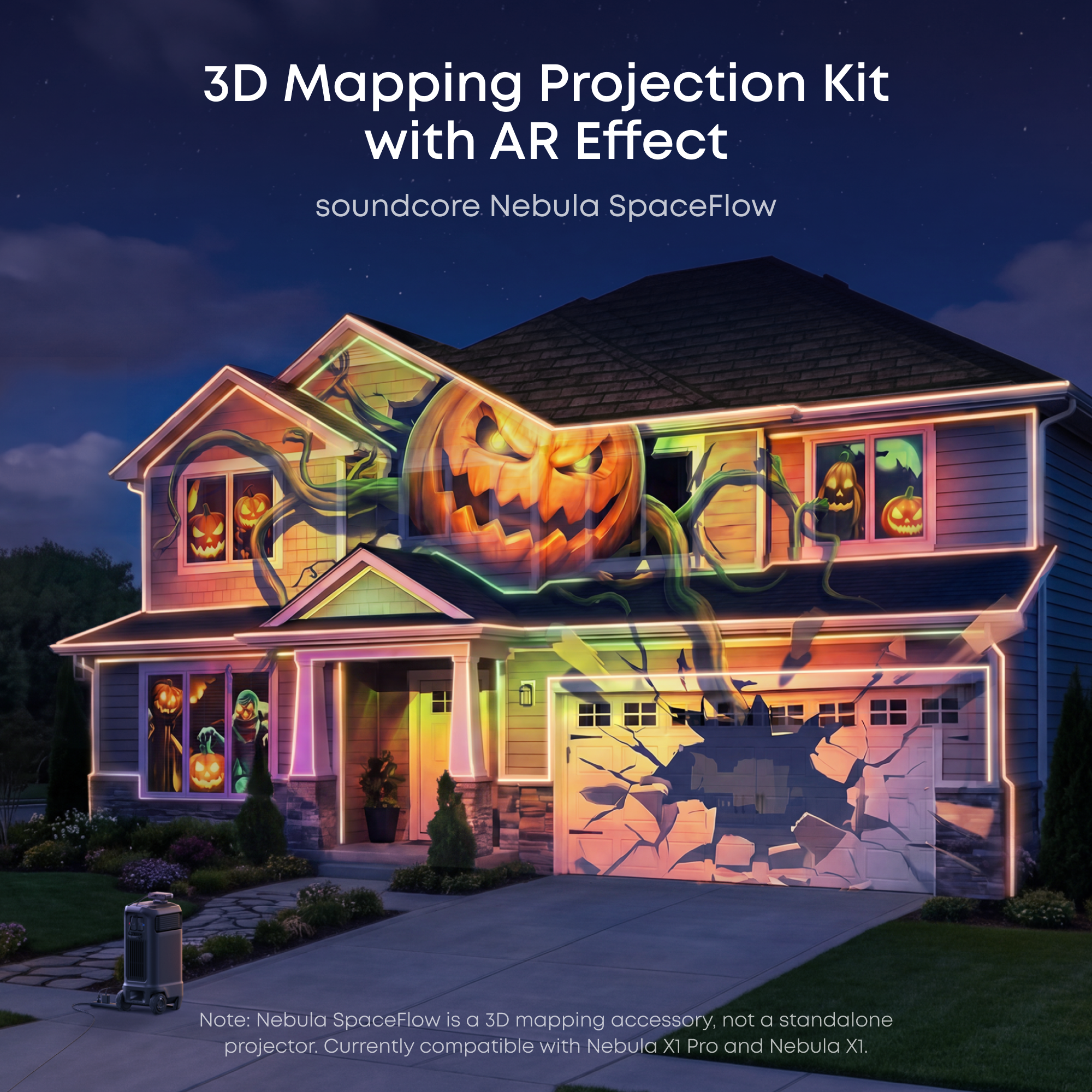 soundcore SpaceFlow | AI Projection Mapping for Nebula X1 Pro & X1