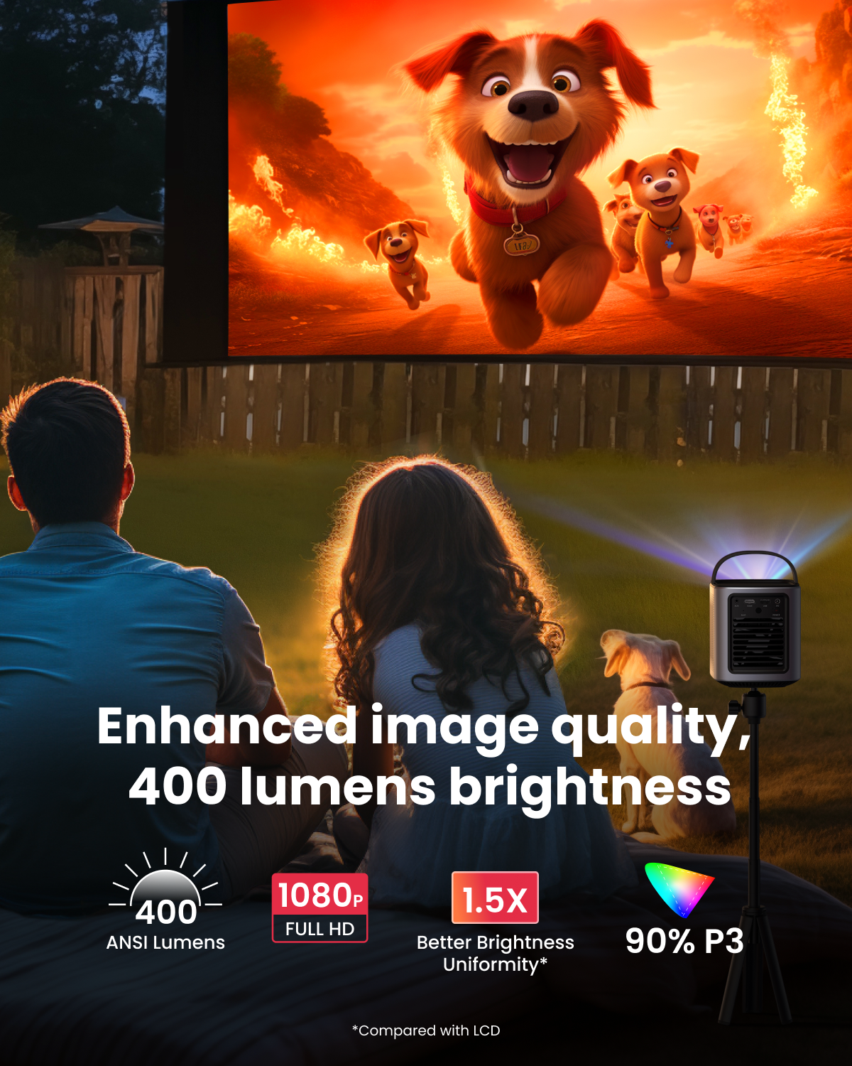 soundcore Nebula Mars 3 Air | Portable Google TV Projector