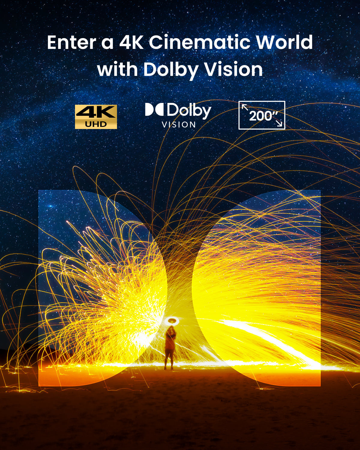 soundcore Nebula Cosmos 4K SE | Dolby Vision Projector with Google TV
