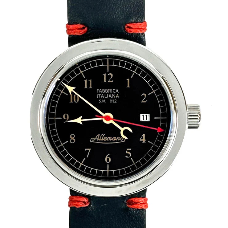 Allemano Day A 1919 Men's Black Polished Watch