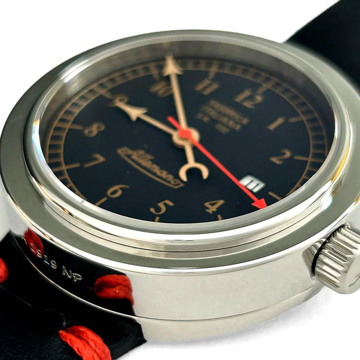 Allemano Day A 1919 Men's Black Polished Watch