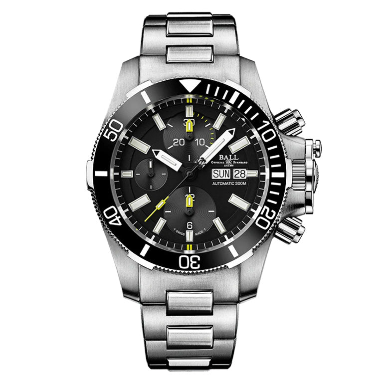 Ball Men's Watch Submarine Warfare Ceramic Chronograph Black