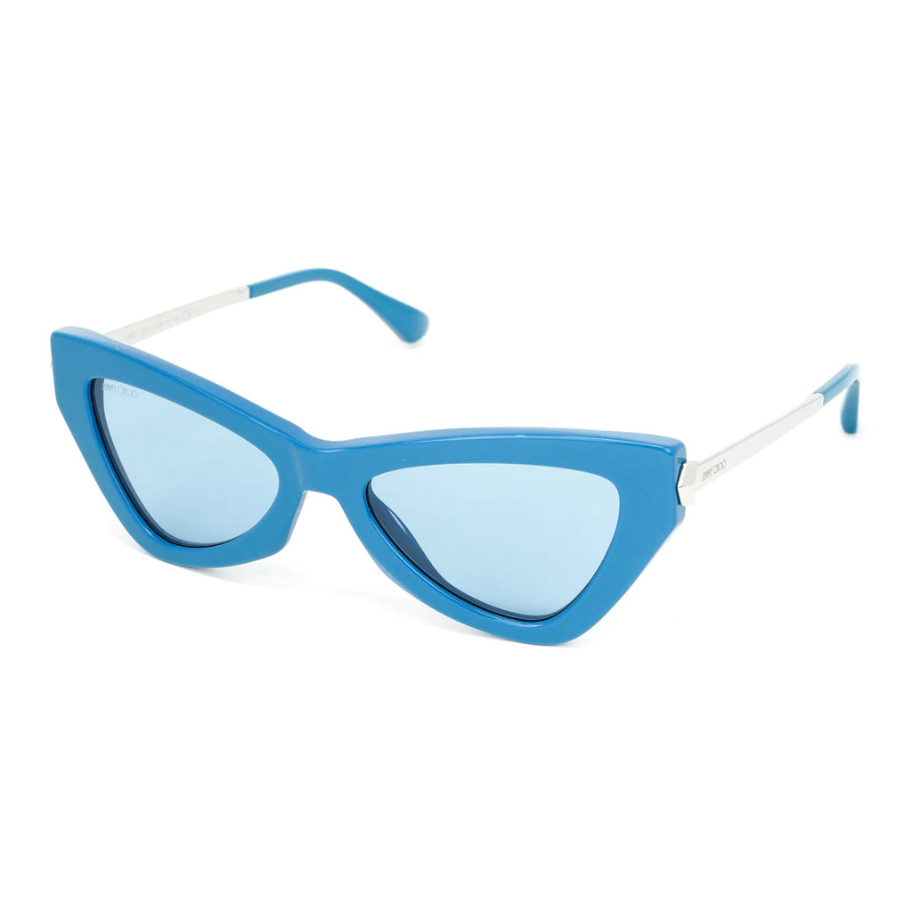 Jimmy Choo Women's Sunglasses Angular Cat Eye Blue