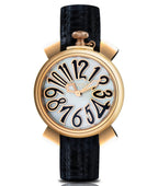 GaGà Milano Ladies Watch Manuale 35mm Black IP Rose Gold