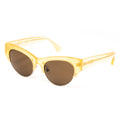 Dries Van Noten x Linda Farrow Yellow Sunglasses