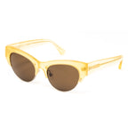 Dries Van Noten x Linda Farrow Yellow Sunglasses