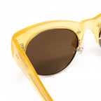 Dries Van Noten x Linda Farrow Yellow Sunglasses