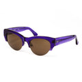 Dries Van Noten x Linda Farrow Purple Sunglasses