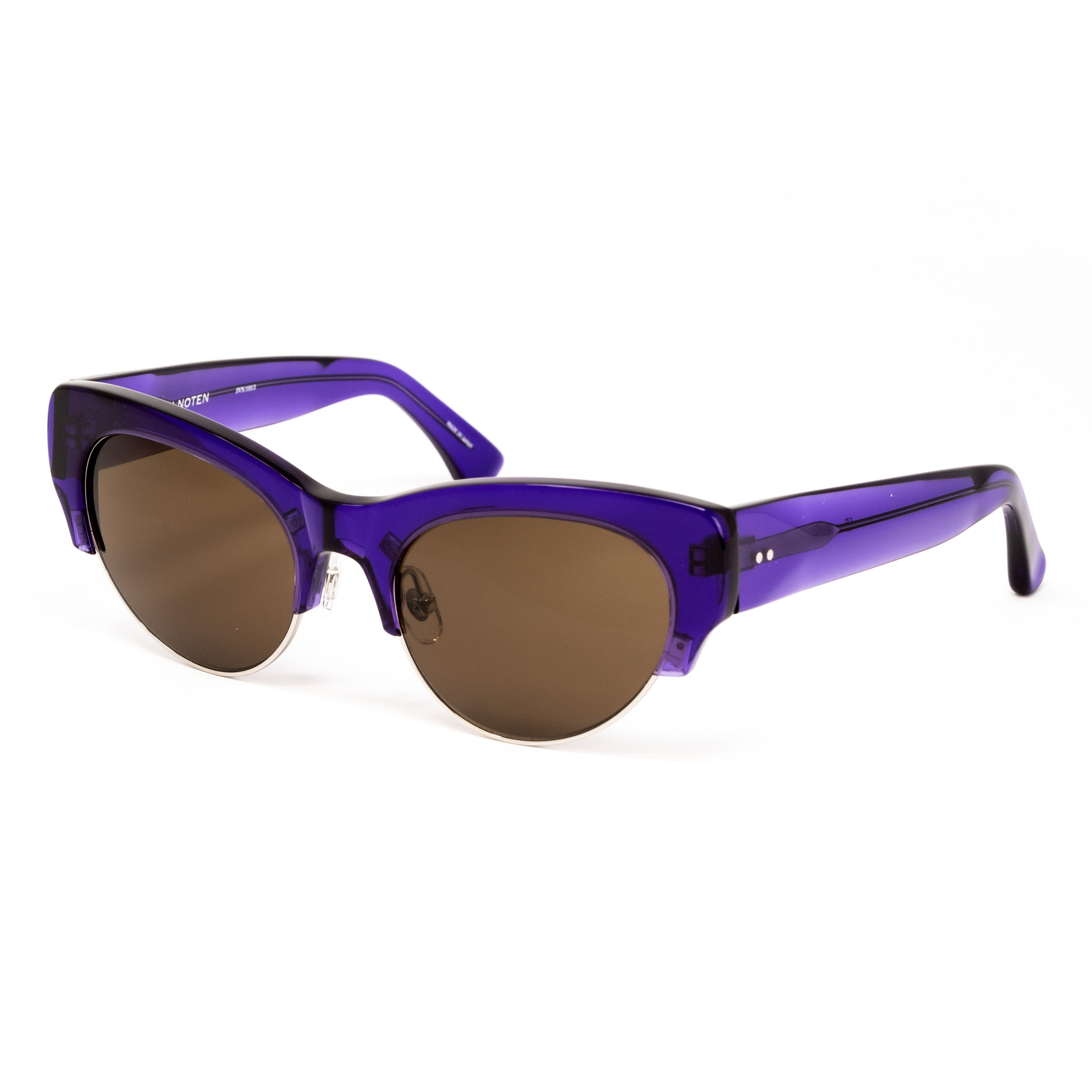 Dries Van Noten x Linda Farrow Purple Sunglasses