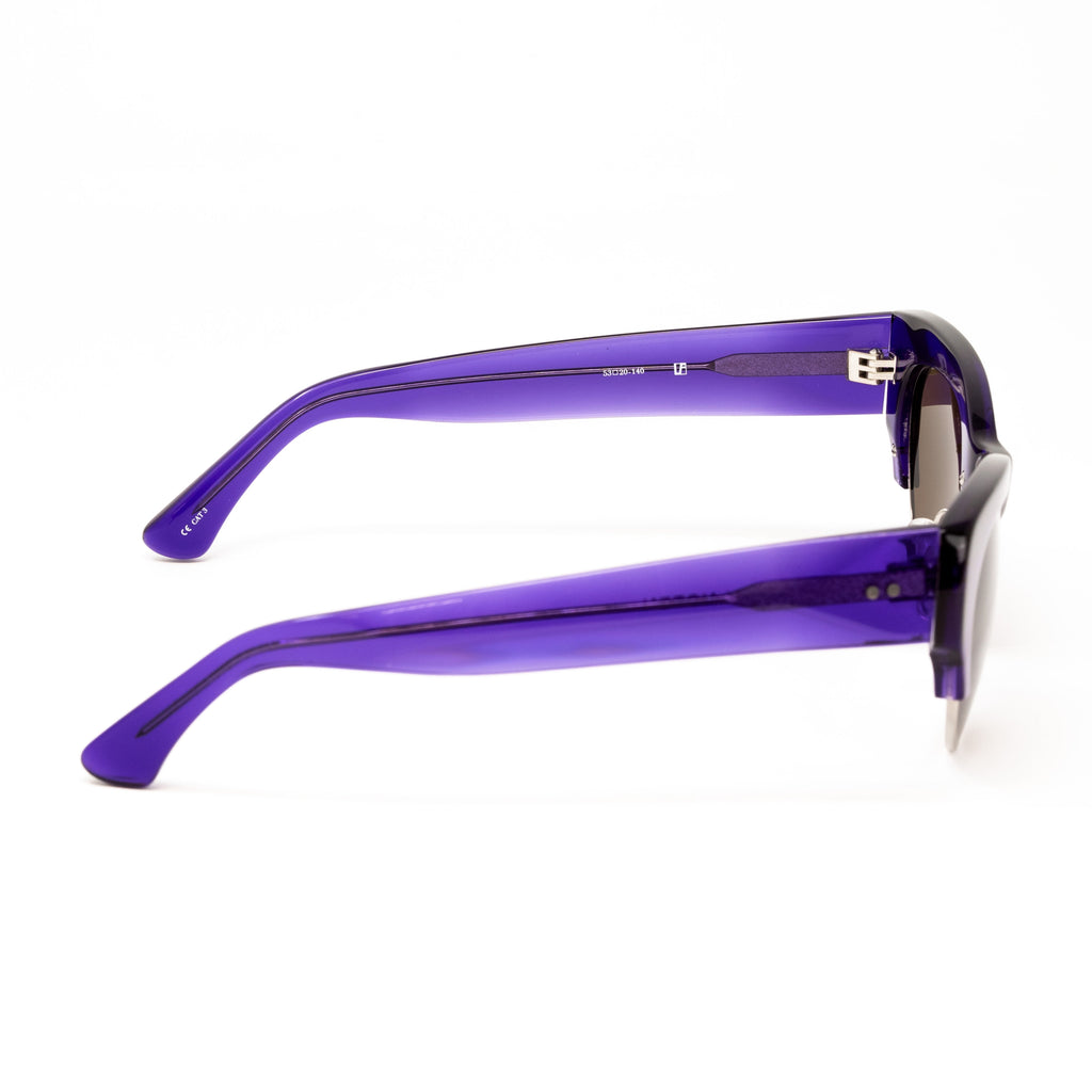 Dries Van Noten x Linda Farrow Purple Sunglasses