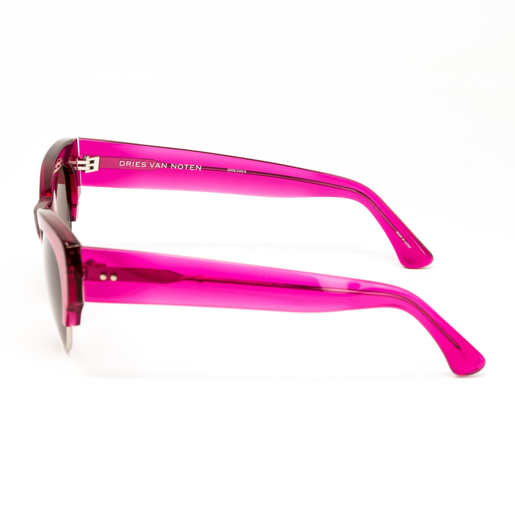 Dries Van Noten x Linda Farrow Pink Sunglasses