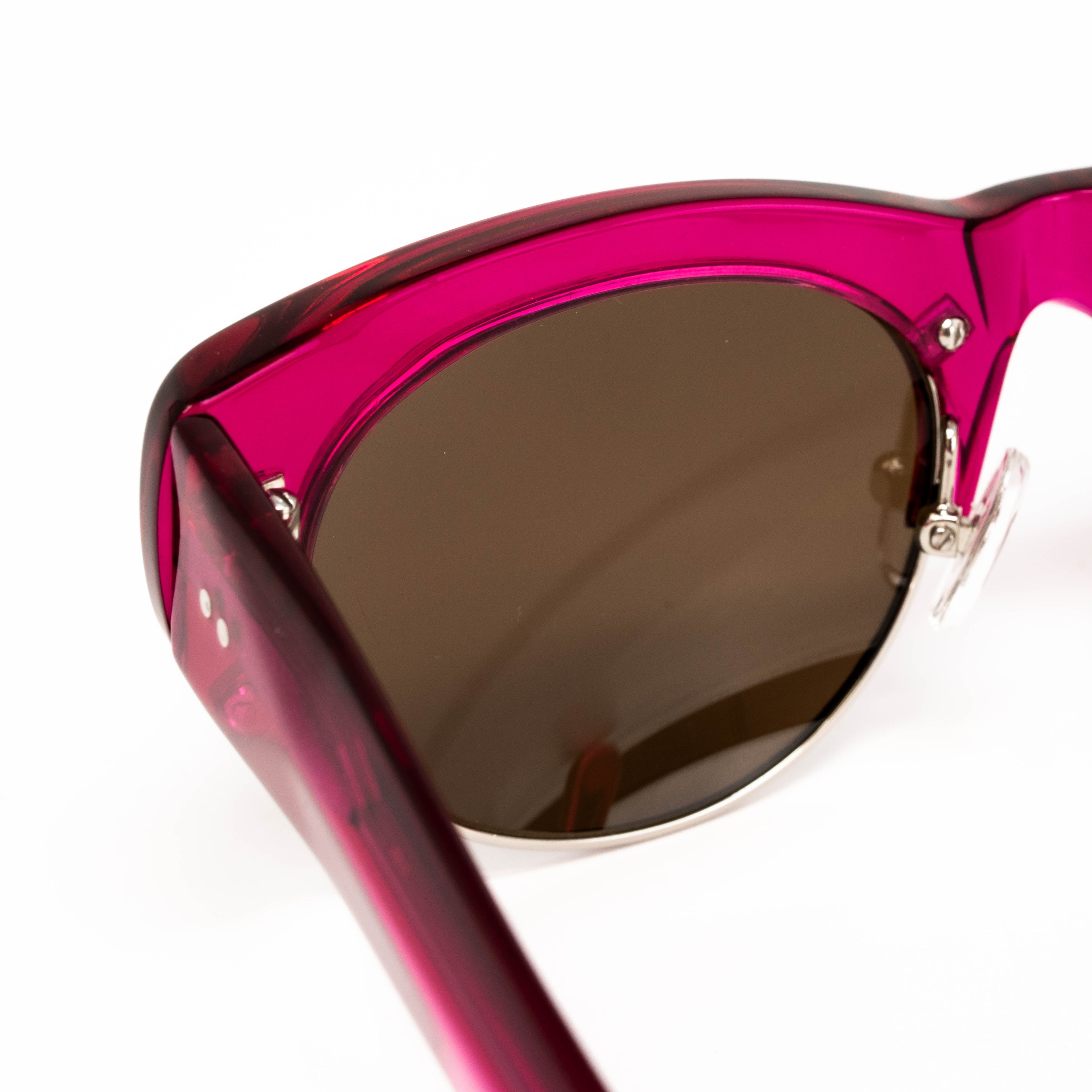 Dries Van Noten x Linda Farrow Pink Sunglasses
