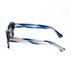 Dries Van Noten x Linda Farrow Blue/White Sunglasses