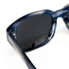 Dries Van Noten x Linda Farrow Blue/White Sunglasses