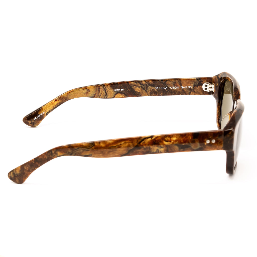 Dries Van Noten x Linda Farrow Marbled Sunglasses