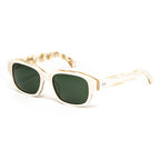 Dries Van Noten x Linda Farrow Ivory-Toned Sunglasses