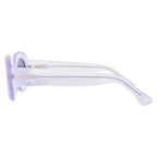 Dries Van Noten Ladies Oval Grey Sunglasses