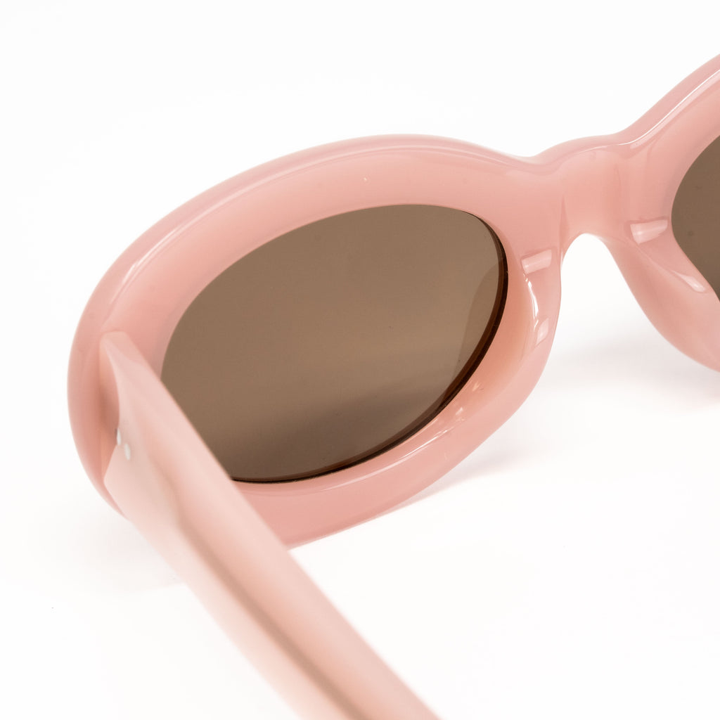 Dries Van Noten x Linda Farrow Pink Sunglasses