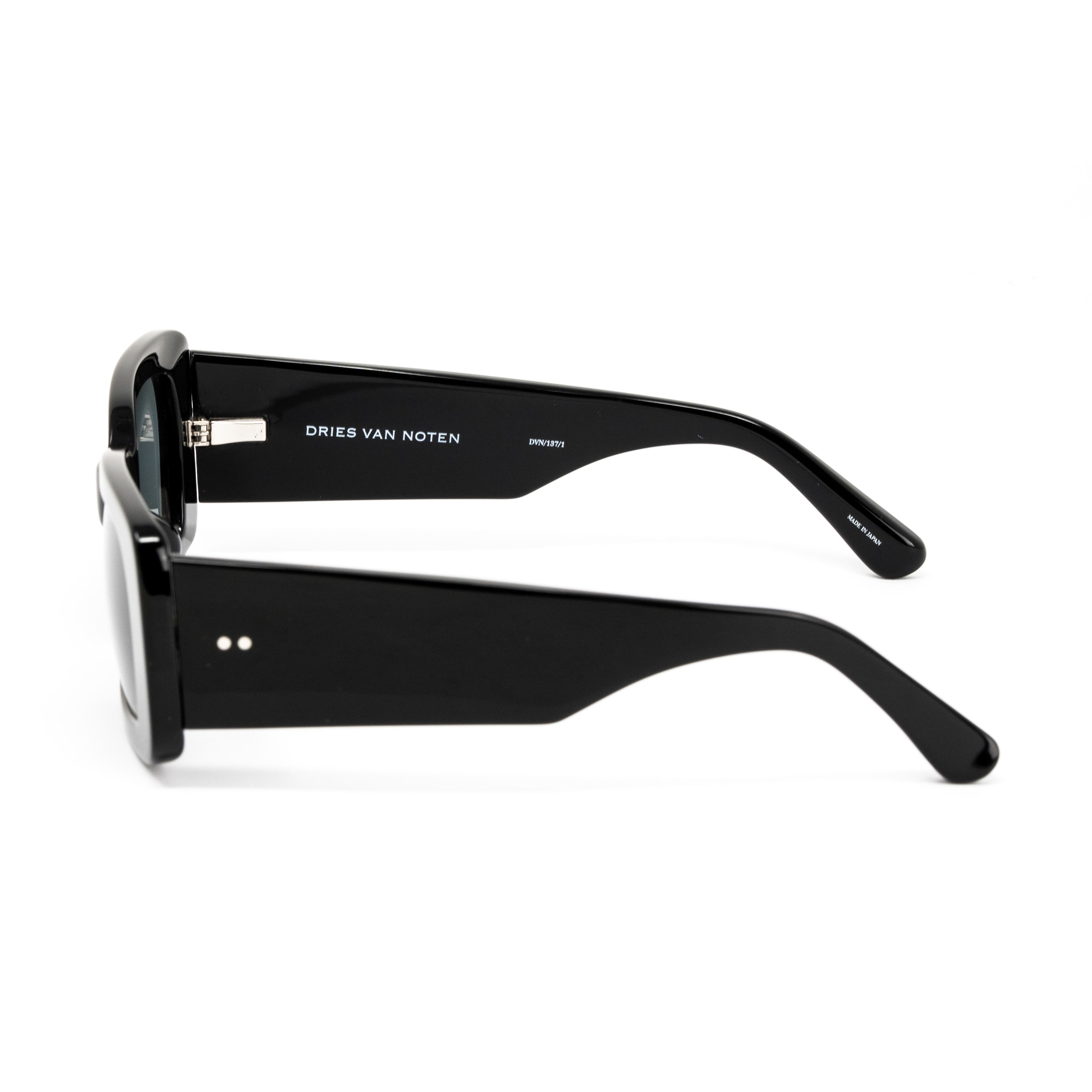 Dries Van Noten x Linda Farrow Black Sunglasses