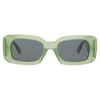 Dries Van Noten Ladies Rectangular Grey Sunglasses