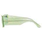 Dries Van Noten Ladies Rectangular Grey Sunglasses