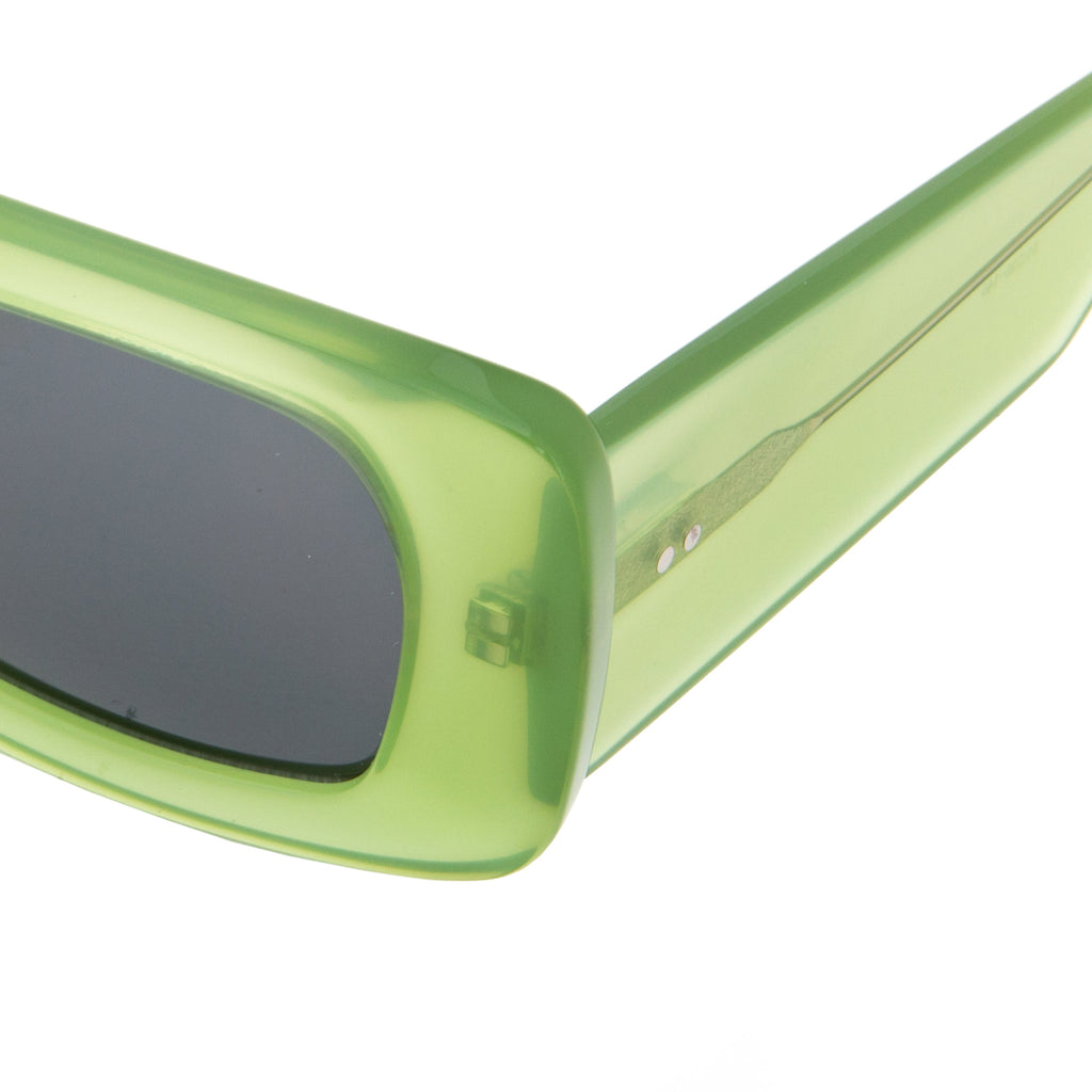 Dries Van Noten Ladies Rectangular Grey Sunglasses