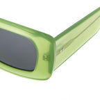 Dries Van Noten Ladies Rectangular Grey Sunglasses