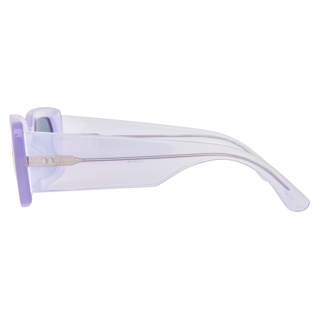Dries Van Noten Ladies Rectangular Grey Sunglasses