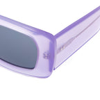 Dries Van Noten Ladies Rectangular Grey Sunglasses