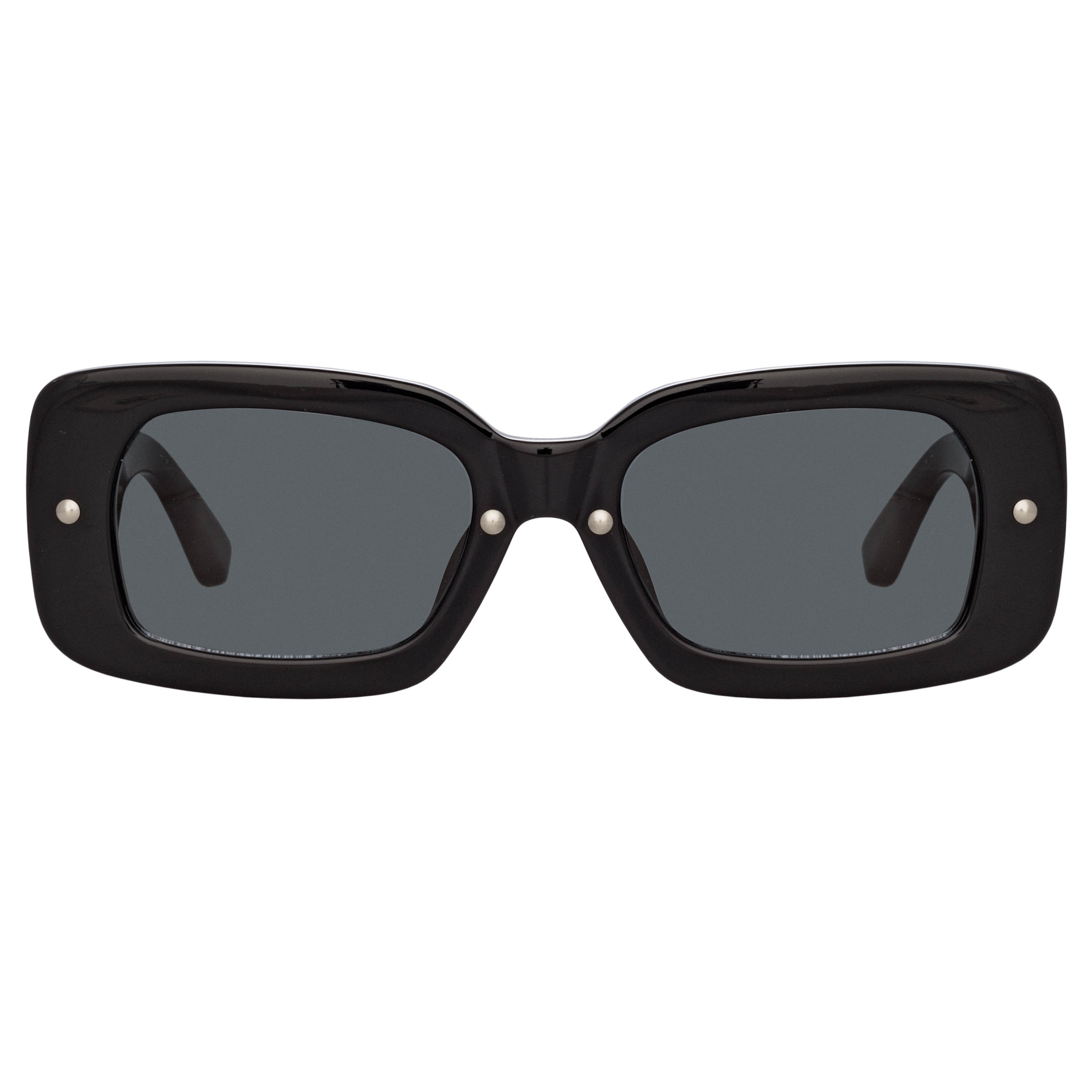 Dries Van Noten Ladies Rectangular Grey Sunglasses