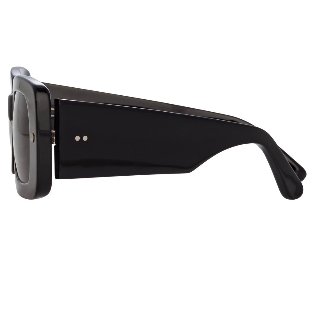 Dries Van Noten Ladies Rectangular Grey Sunglasses